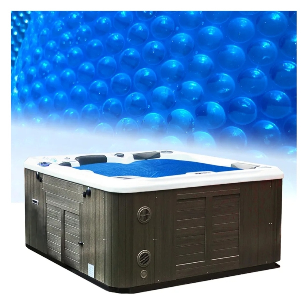 Hot Tub Bubble Blanket,16-mil 7x7 Foot Square Spa Cover Hot Tub Solar Cover, Hea